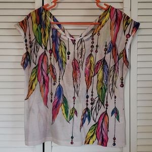 Feather Design Shirt